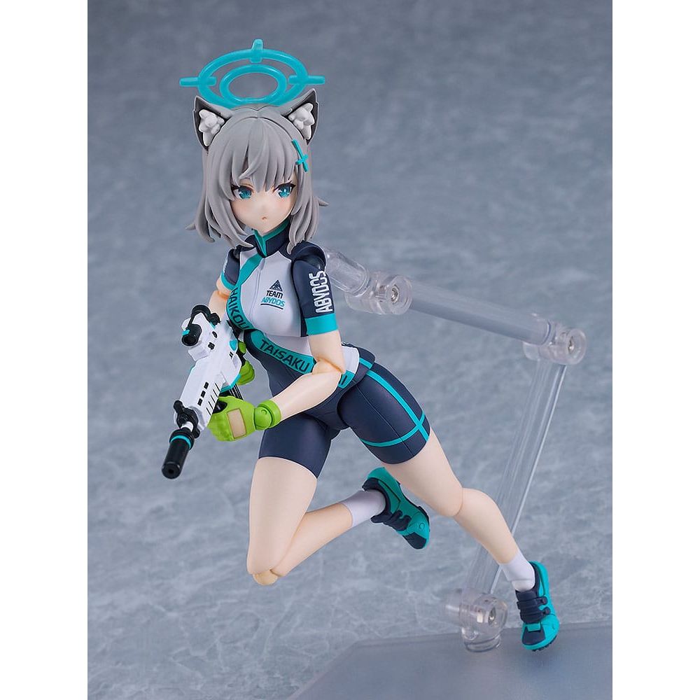 Blue Archive Figma Action Figure Shiroko Sunaookami Cycling DX Edition 15 cm