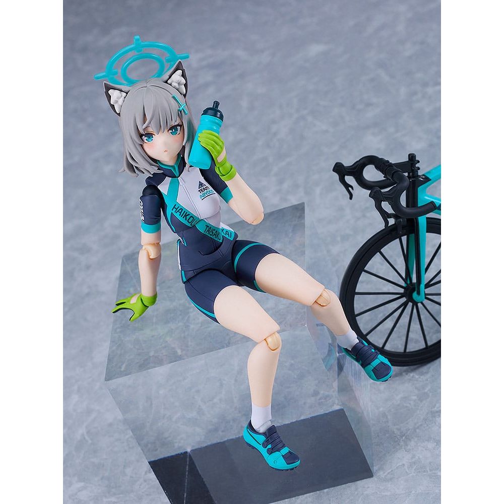 Blue Archive Figma Action Figure Shiroko Sunaookami Cycling DX Edition 15 cm