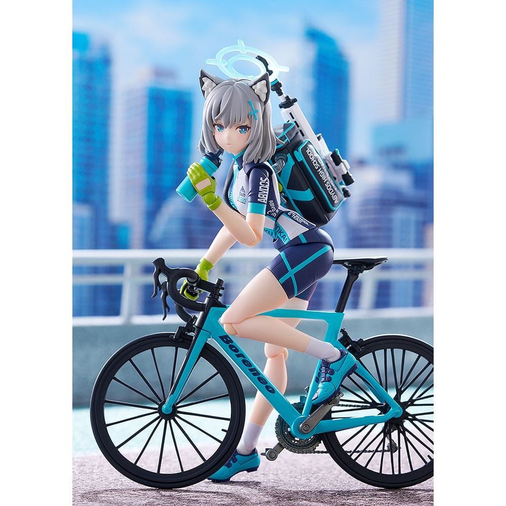 Blue Archive Figma Action Figure Shiroko Sunaookami Cycling DX Edition 15 cm