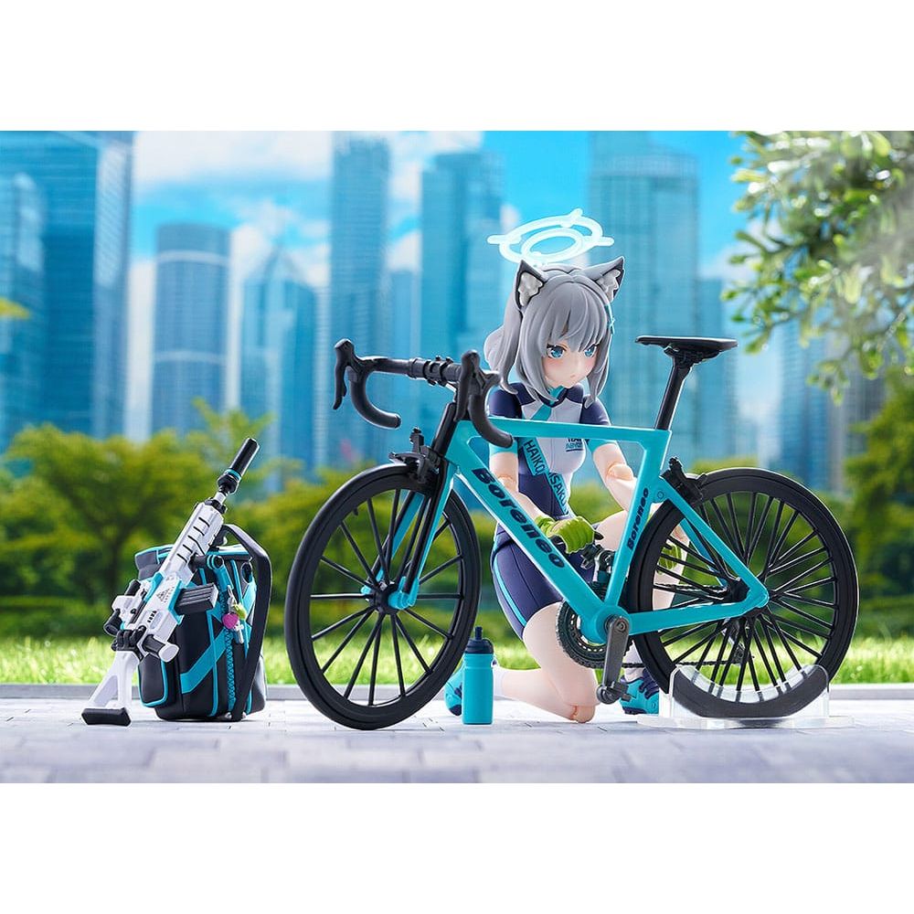 Blue Archive Figma Action Figure Shiroko Sunaookami Cycling DX Edition 15 cm