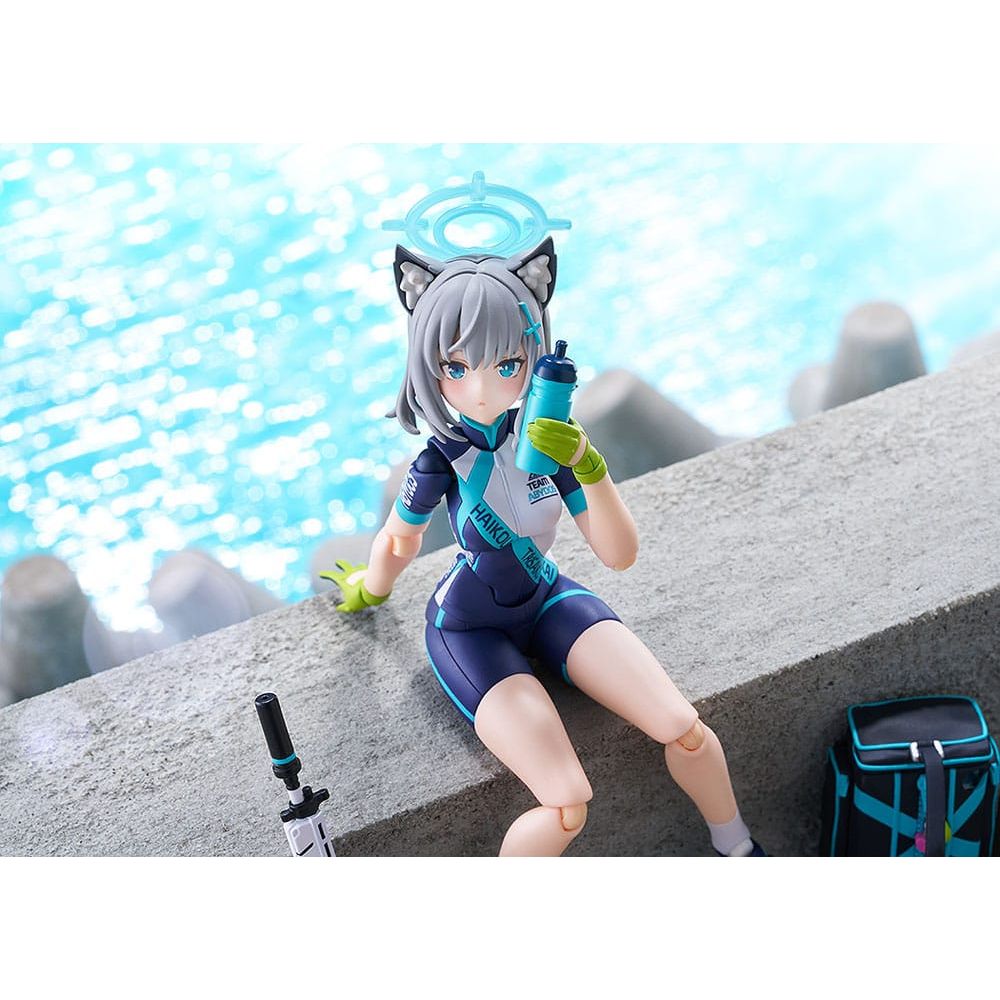 Blue Archive Figma Action Figure Shiroko Sunaookami Cycling DX Edition 15 cm