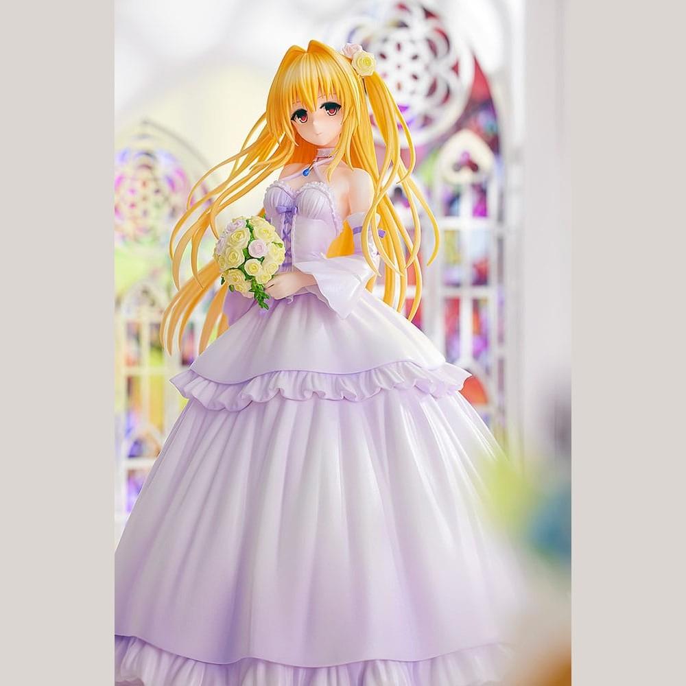 To Love-Ru Darkness PVC Statue 1/7 Golden Darkness Wedding Dress Ver. 23 cm
