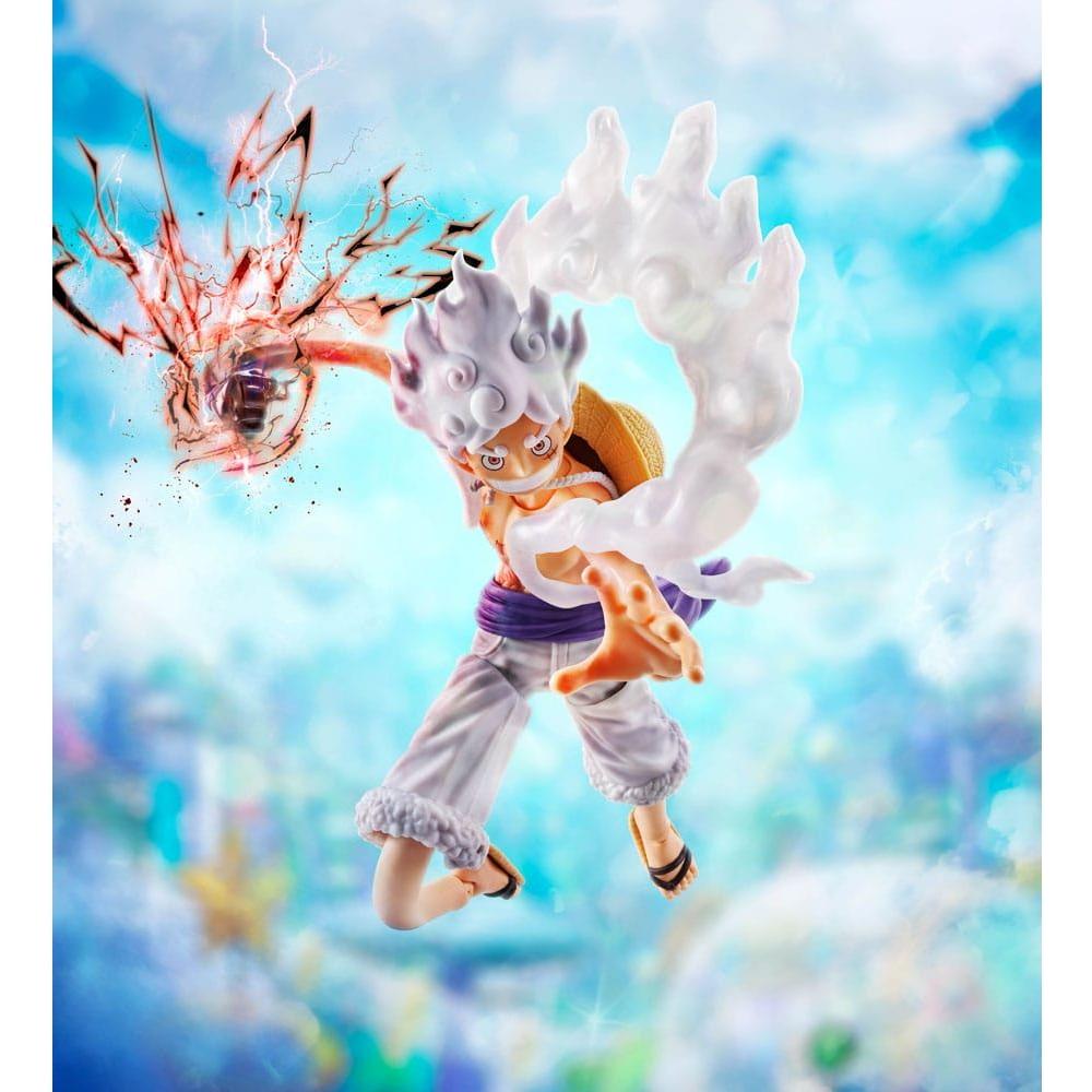 One Piece S.H.Figuarts Action Figure Monkey D. Luffy Gear 5 - Future Island Egghead - 15 cm - The Happy Toy Store