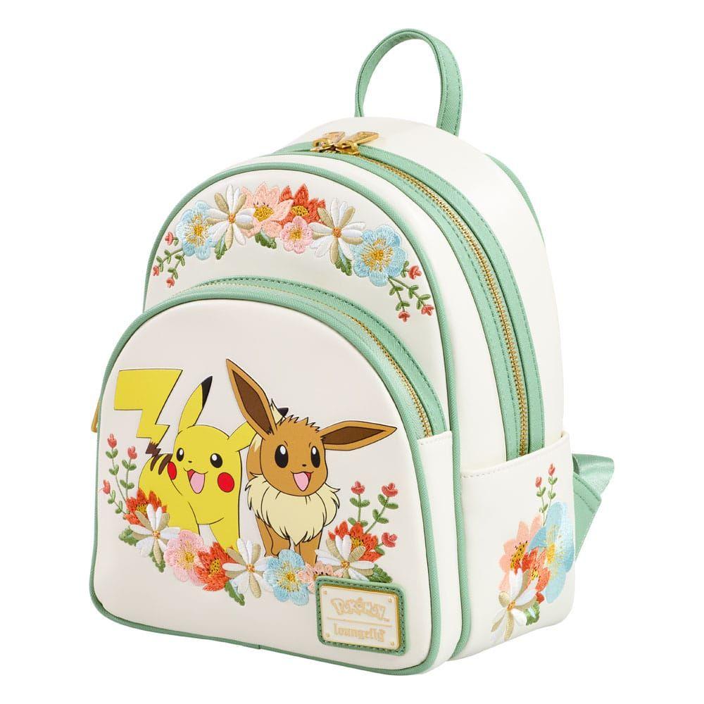 Pokemon by Loungefly Mini Backpack Pikachu & Eevee Floral - The Happy Toy Store