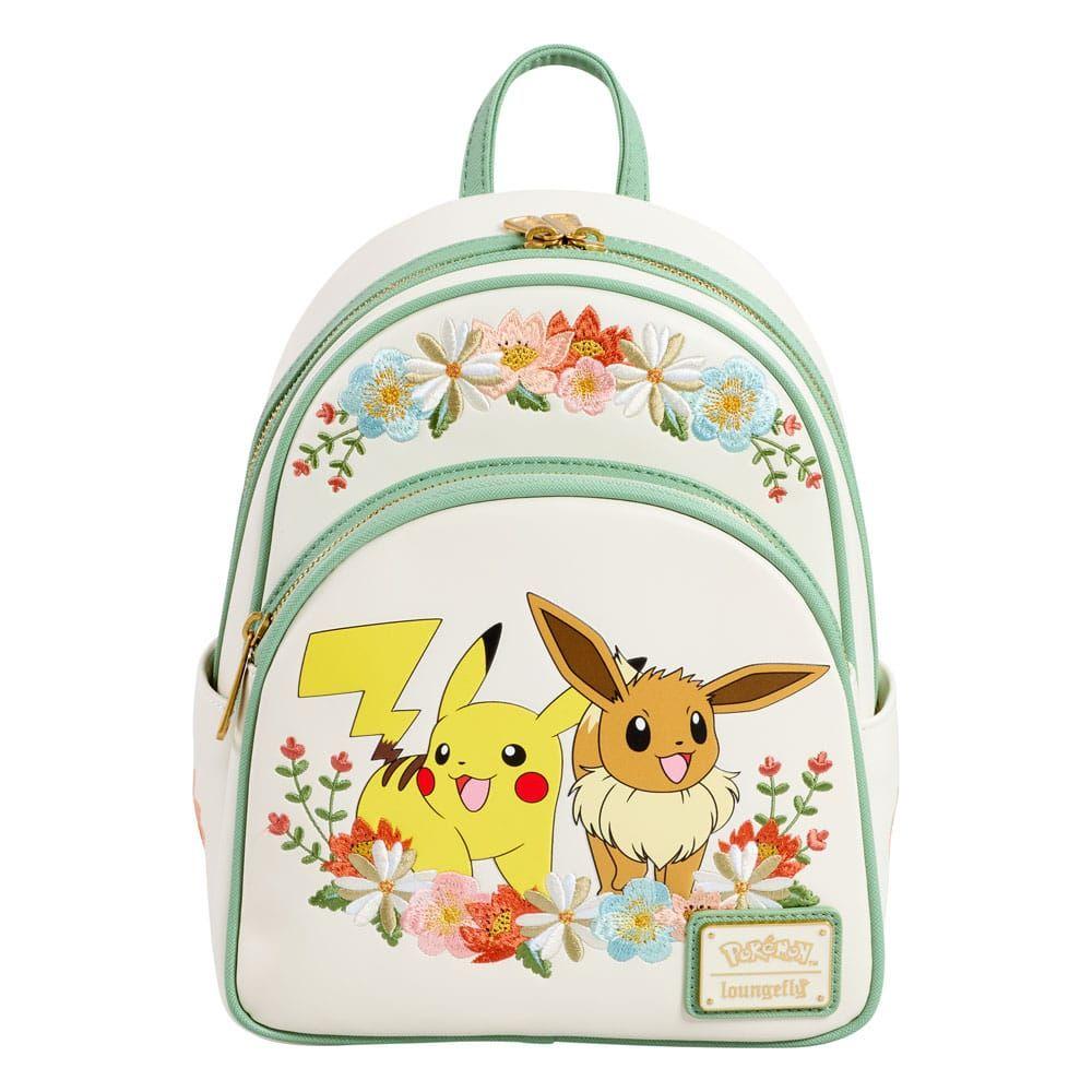 Pokemon by Loungefly Mini Backpack Pikachu & Eevee Floral - The Happy Toy Store