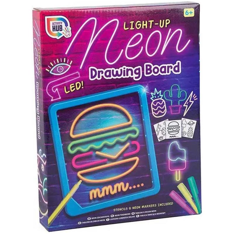 Activity Hub Light Up Neon Drawing Board