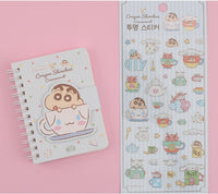 Cinnamoroll X Crayon Shinchan Clear Sticker Sheet