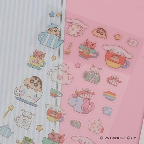 Cinnamoroll X Crayon Shinchan Clear Sticker Sheet