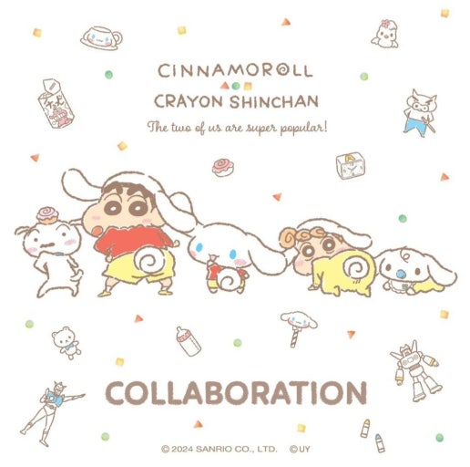 Cinnamoroll X Crayon Shinchan Clear Sticker Sheet