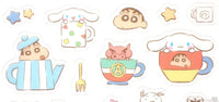 Cinnamoroll X Crayon Shinchan Clear Sticker Sheet