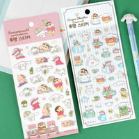 Cinnamoroll X Crayon Shinchan Clear Sticker Sheet