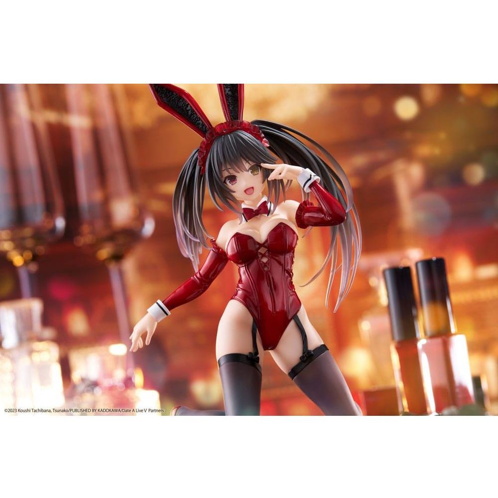 Date A Live V PVC Statue Desktop Cute Figure Kurumi Tokisaki Bunny Ver. 13 cm