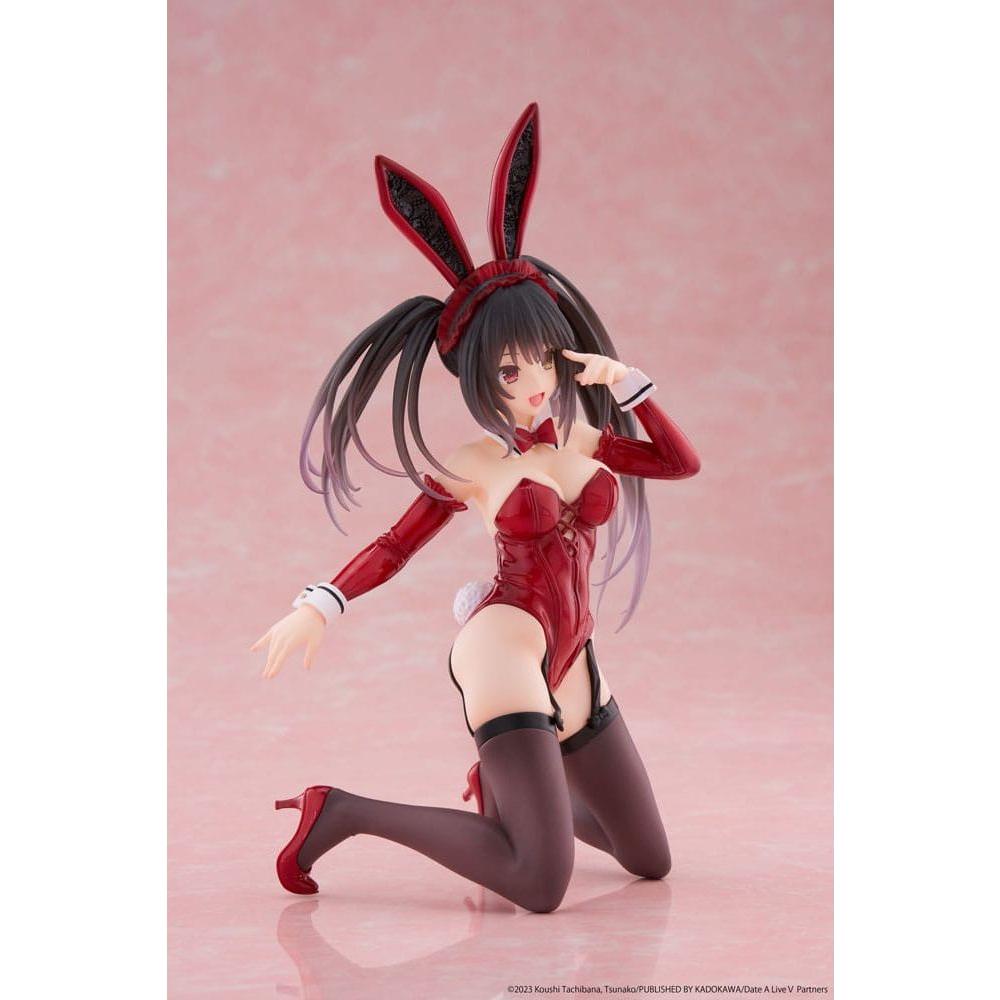 Date A Live V PVC Statue Desktop Cute Figure Kurumi Tokisaki Bunny Ver. 13 cm