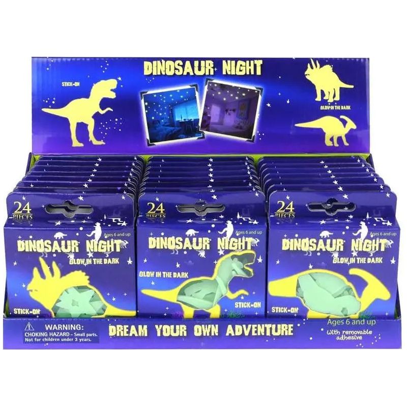 Dinosaur Night Glow In The Dark Wall Stickers