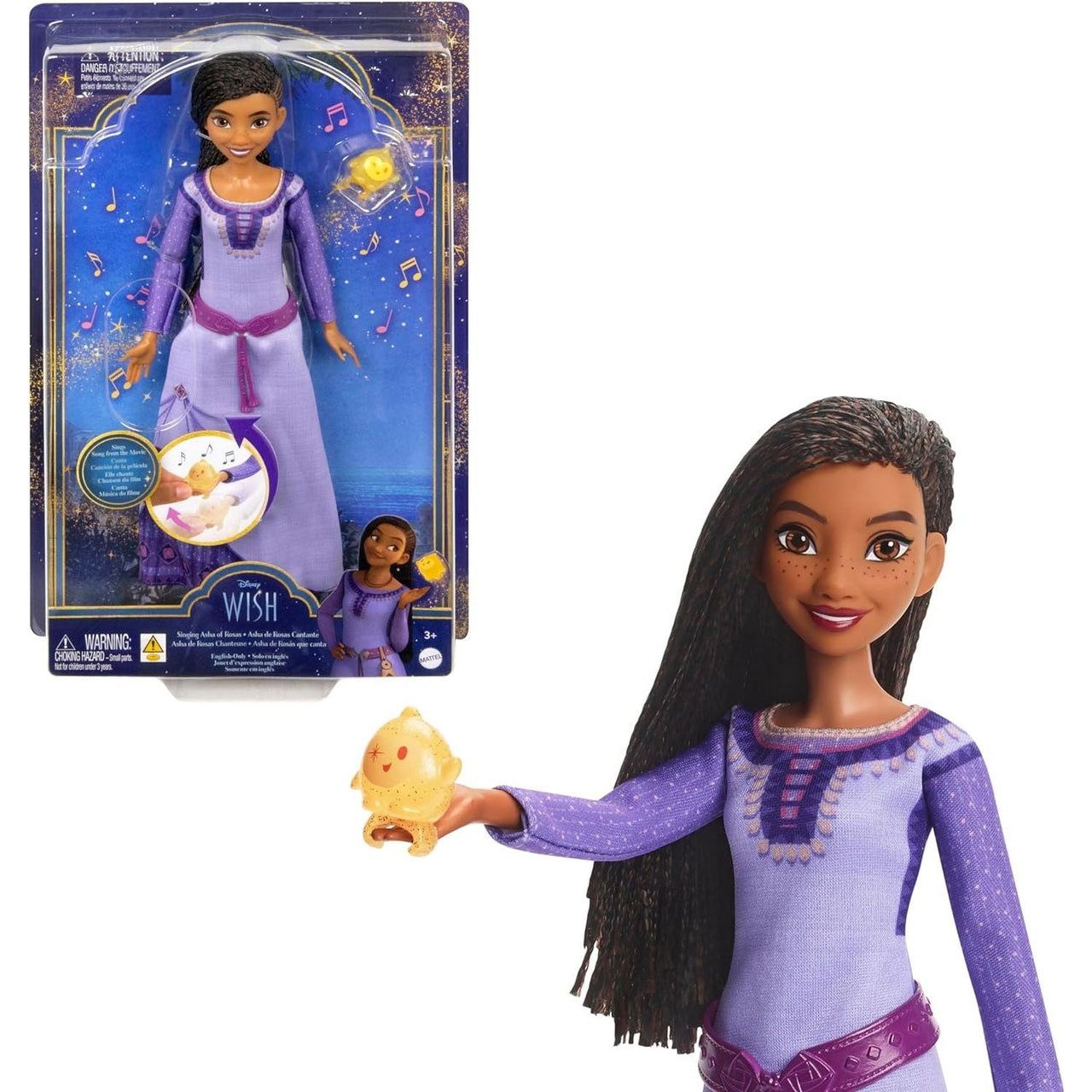 Disney Wish Singing Asha of Rosas Doll