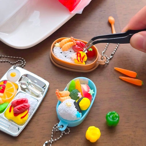 Diy Bento Keyring Kit (Make Your Own Lunchbox Keychain)