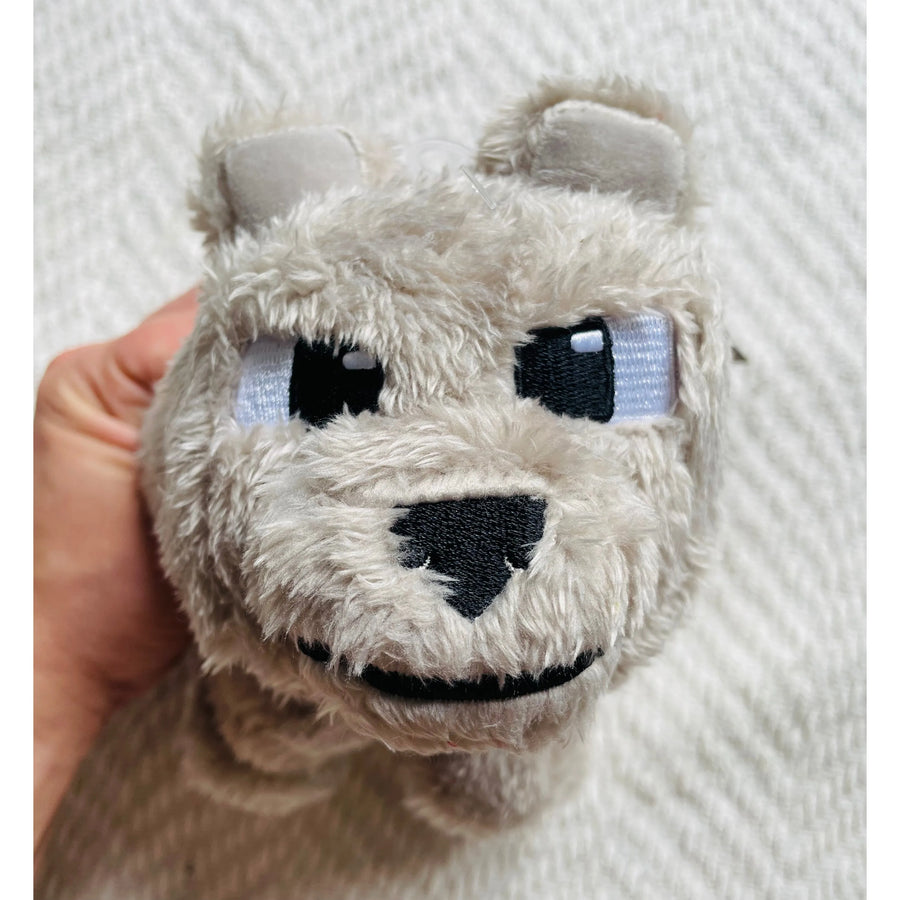 A Minecraft Movie Plush Figure Dennis the Wolf 20 cm