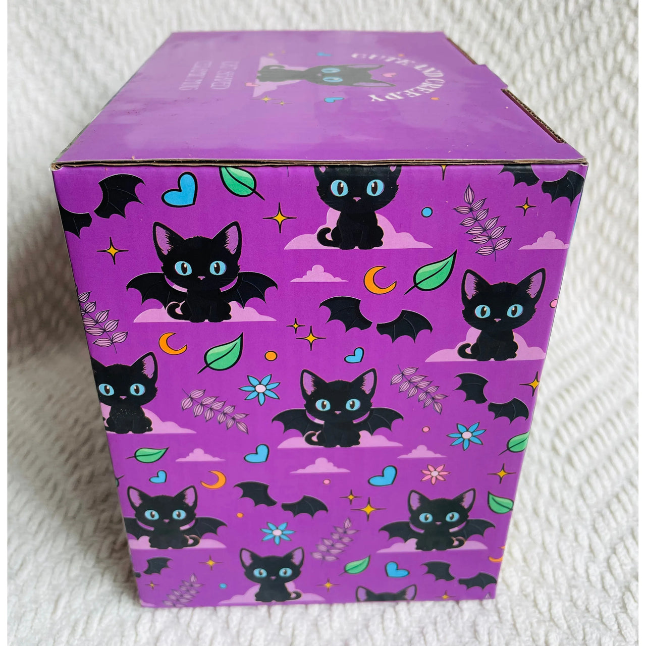Cute and Creepy Gothic Black Cat Halloween Mug
