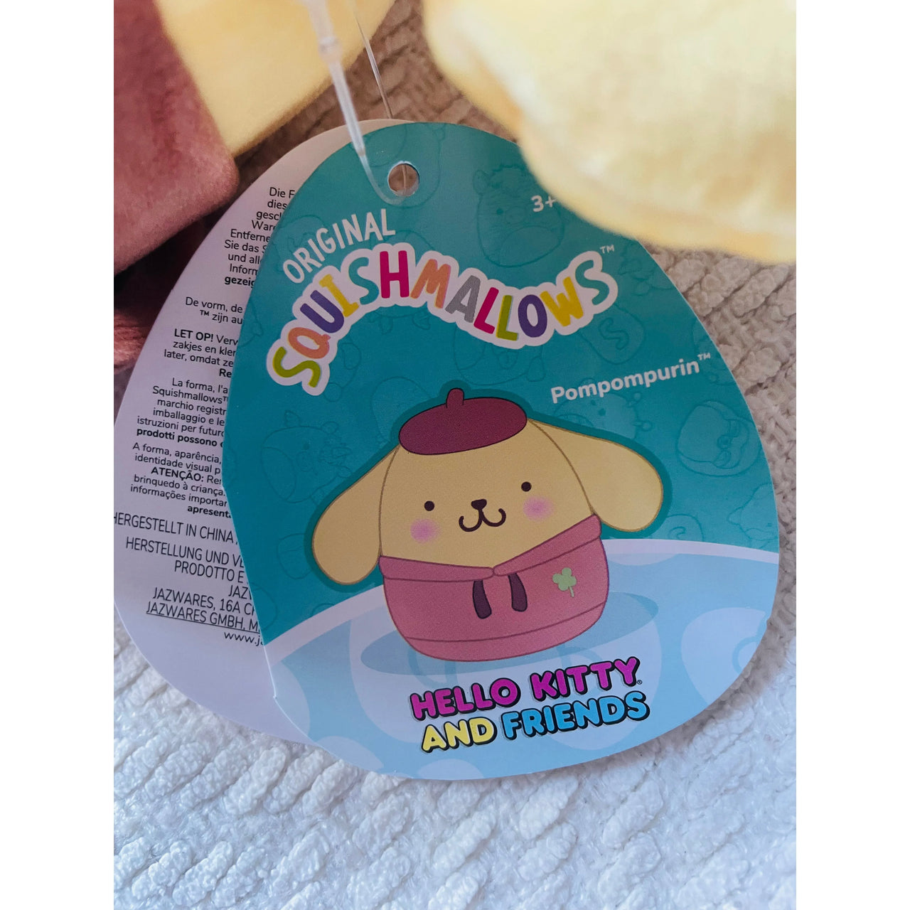 Squishmallows Sanrio 8" Hoodie Plush Pompompurin