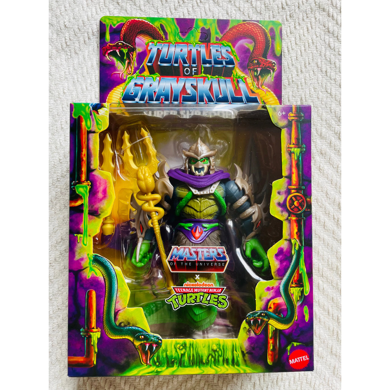 MOTU x TMNT: Turtles of Grayskull Deluxe Action Figure Super Shredder 14 cm