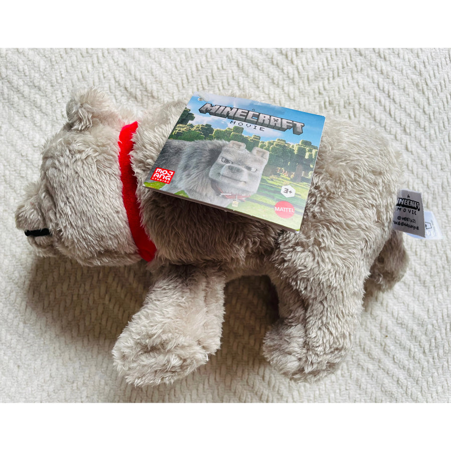 A Minecraft Movie Plush Figure Dennis the Wolf 20 cm