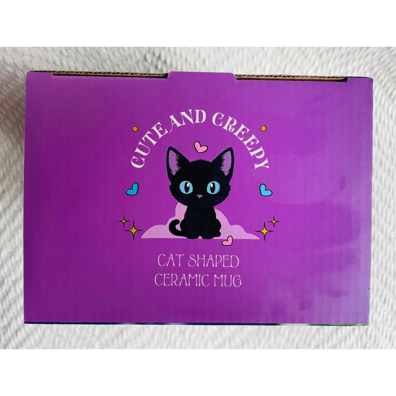 Cute and Creepy Gothic Black Cat Halloween Mug