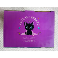 Cute and Creepy Gothic Black Cat Halloween Mug