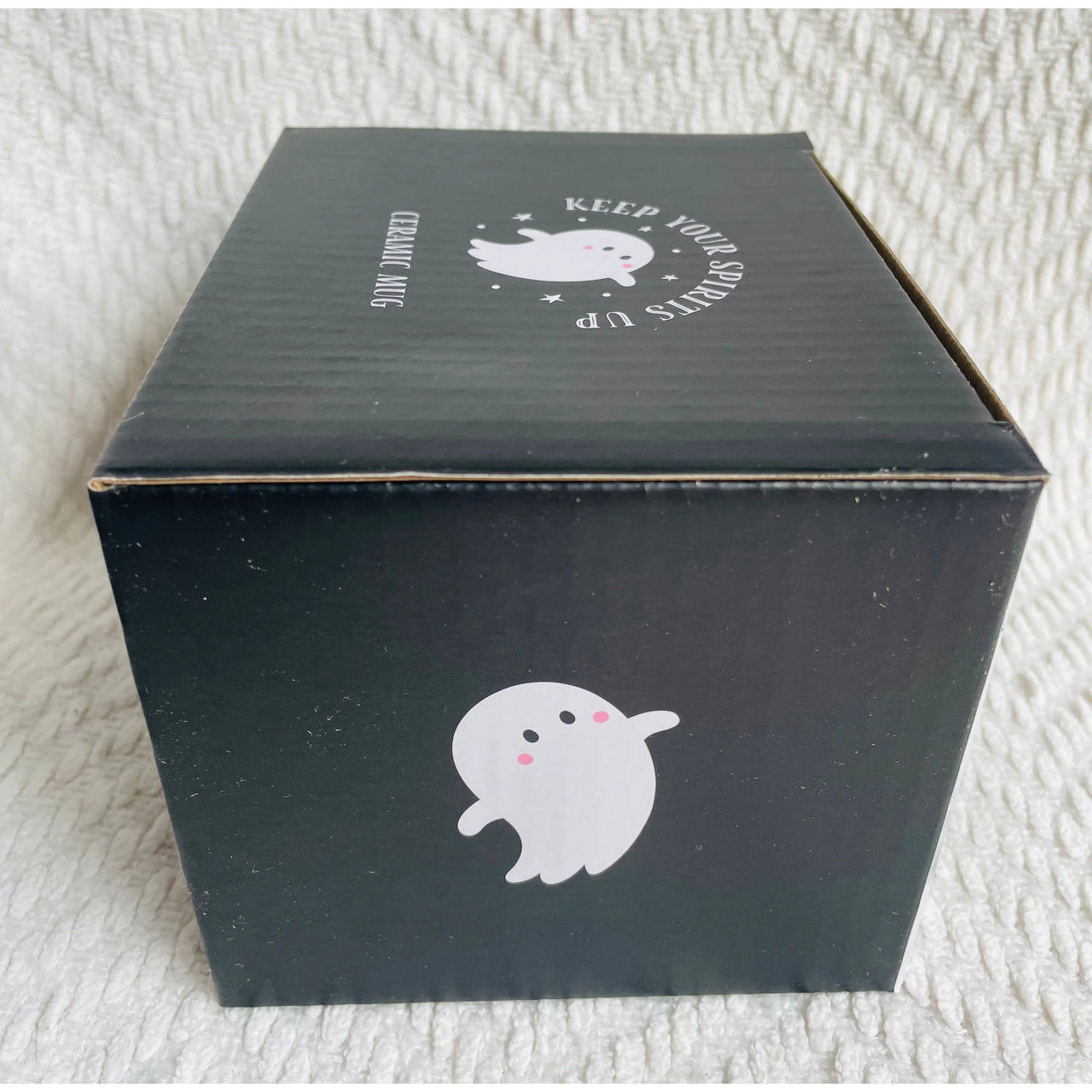Keep Your Spirits Up Rounded Halloween Ghost Mug