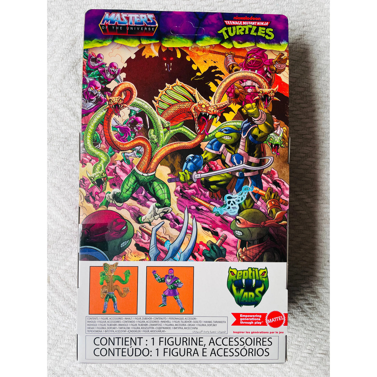 MOTU x TMNT: Turtles of Grayskull Deluxe Action Figure King Hiss 14 cm