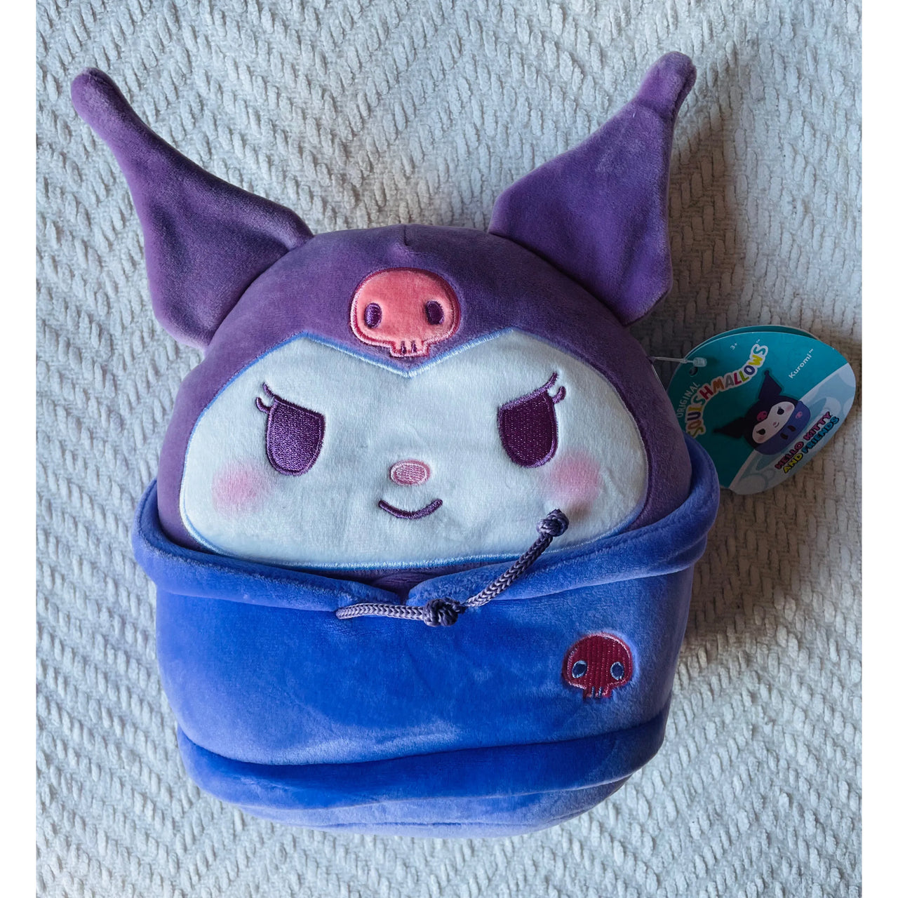 Squishmallows Sanrio 8" Hoodie Plush Kuromi