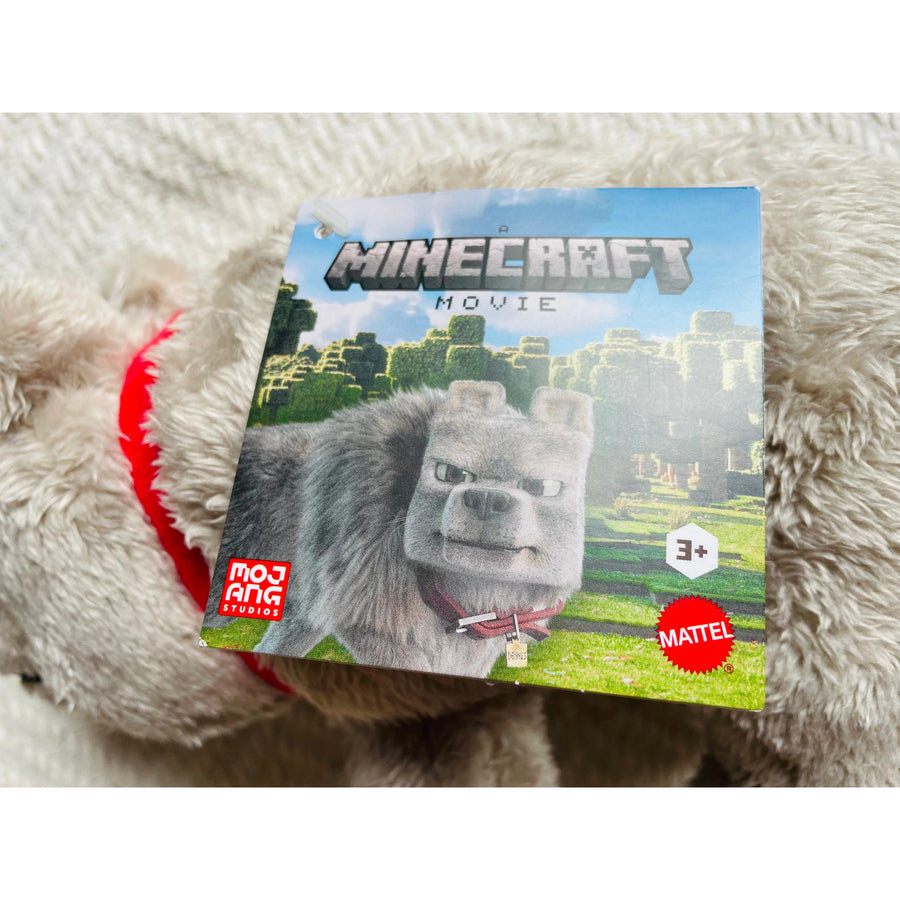 A Minecraft Movie Plush Figure Dennis the Wolf 20 cm