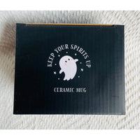 Keep Your Spirits Up Rounded Halloween Ghost Mug