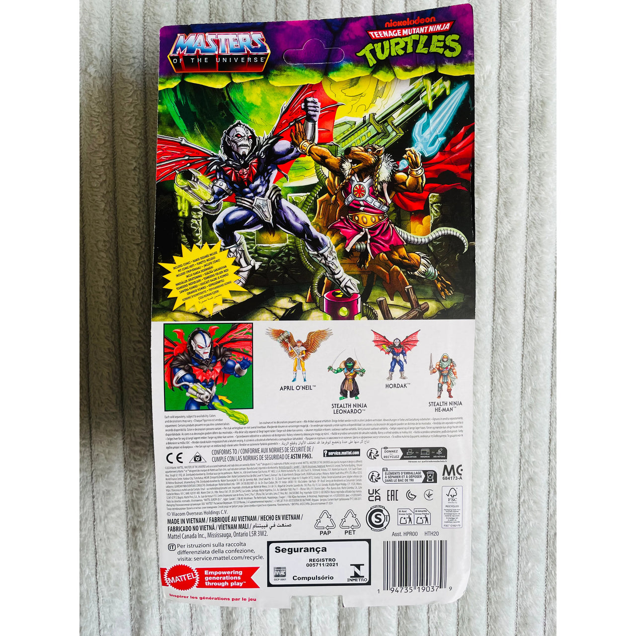 MOTU x TMNT: Turtles of Grayskull Action Figure Hordak 14 cm - Slightly DAMAGED Packaging