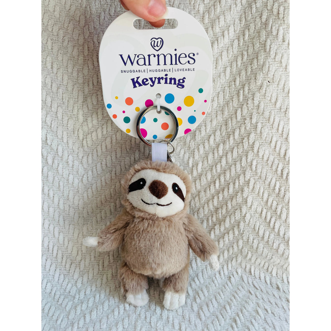 Warmies Keyring Brown Sloth