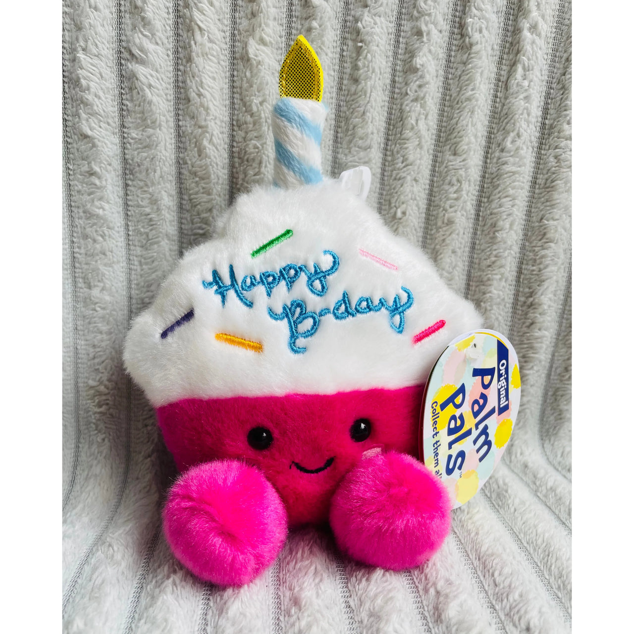 Palm Pals Sparkle Birthday Cupcake Soft Toy