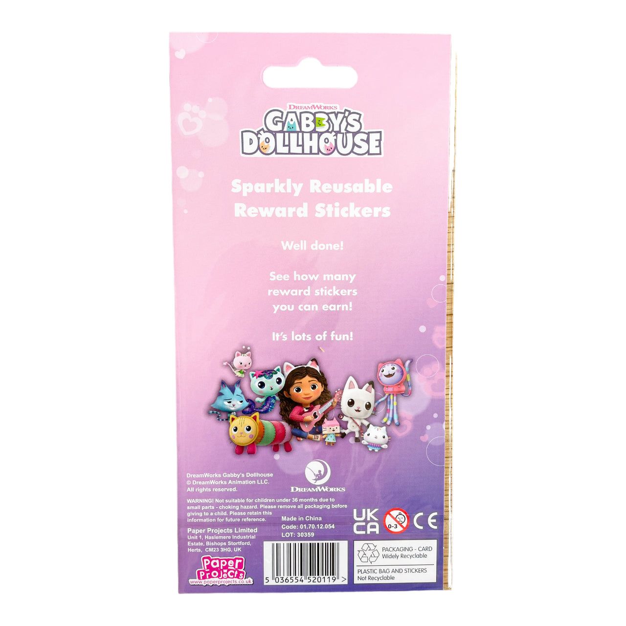 Gabby's Dollhouse Reward Stickers