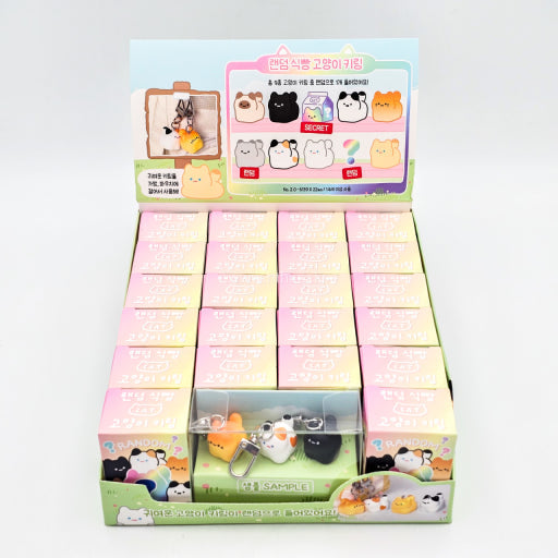 Kawaii Bread Cat Keychain – Mystery Blind Box