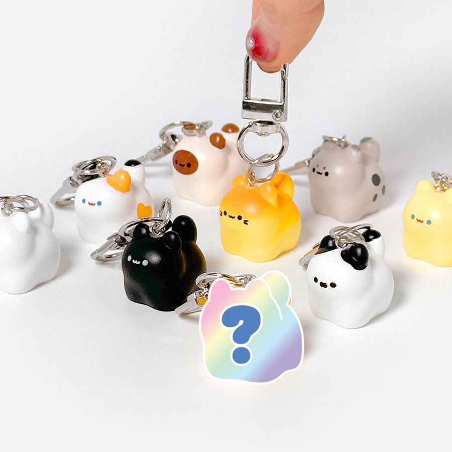 Kawaii Bread Cat Keychain – Mystery Blind Box