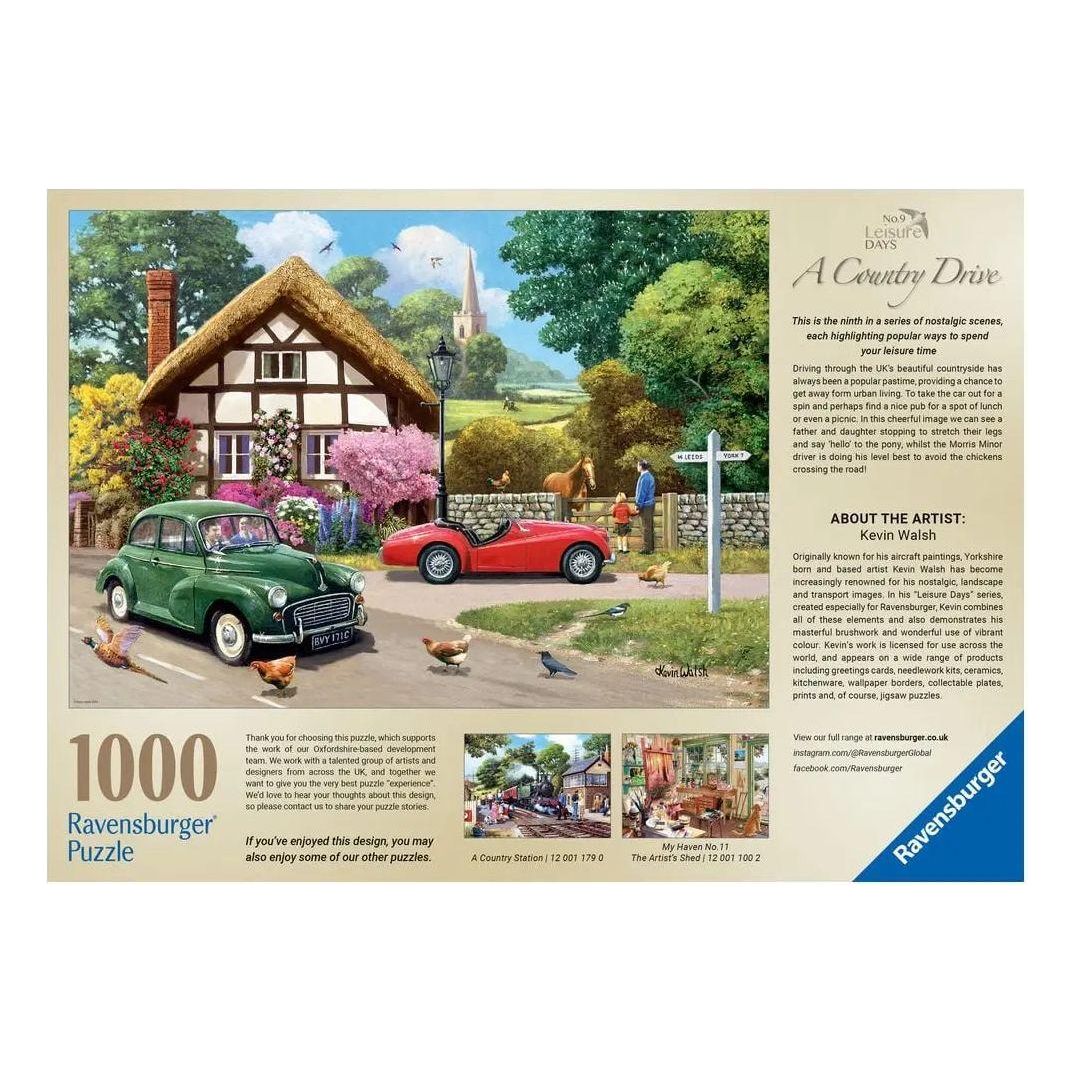 Leisure Days No.9 A Country Drive 1000 Piece Jigsaw Puzzle