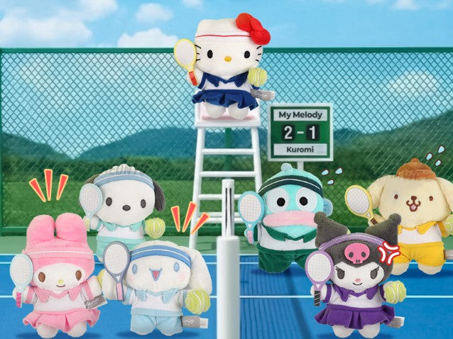 Limited Edition Sanrio Characters Tennis Plush Keychain