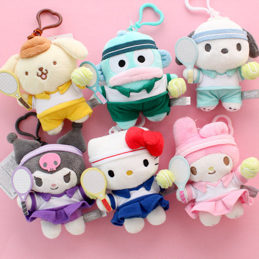 Limited Edition Sanrio Characters Tennis Plush Keychain