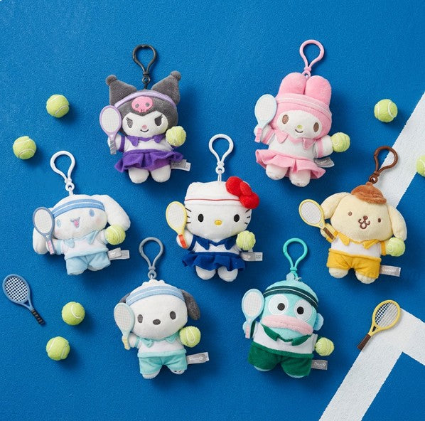 Limited Edition Sanrio Characters Tennis Plush Keychain