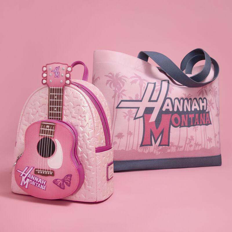 Loungefly Disney Hannah Montana Guitar Canvas Tote Bag