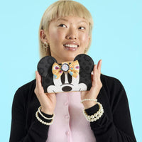 Loungefly Disney Minnie Mouse Cosplay Floral Pumpkin Flap Wallet
