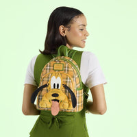 Loungefly Disney Pluto 95th Anniversary Plaid Mini Backpack