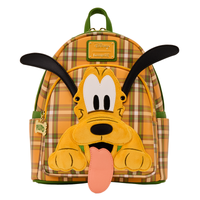 Loungefly Disney Pluto 95th Anniversary Plaid Mini Backpack