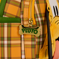 Loungefly Disney Pluto 95th Anniversary Plaid Mini Backpack
