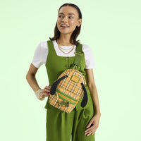 Loungefly Disney Pluto 95th Anniversary Plaid Sling Crossbody Bag with Coin Bag
