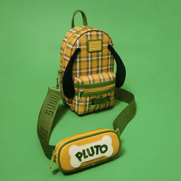 Loungefly Disney Pluto 95th Anniversary Plaid Sling Crossbody Bag with Coin Bag