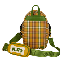 Loungefly Disney Pluto 95th Anniversary Plaid Sling Crossbody Bag with Coin Bag